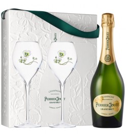 PERRIER-JOUET - Grand Brut bouteille + flûtes 75cl