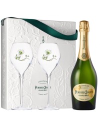 PERRIER-JOUET - Grand Brut bouteille + flûtes 75cl